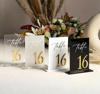 MOYI – Nouveaux numéros de table de mariage en acrylique personnalisés, découpés au laser, en forme d'arche, pour restaurants – Vente en gros
