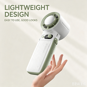 Ventilador Portátil Recargable de 6000 mAh con Pantalla LED Digital, Alta Velocidad, Plegable a 135 Grados, para Uso en Exteriores, Hogar y Oficina - Product Image 6
