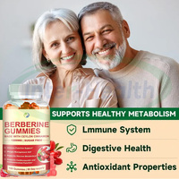 Ausreson OEM Marque privée Extrait de berbérine Cannelle Gummy Berberine HCL Suppléments Gummies Berberine