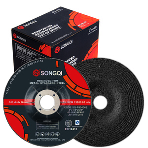 Disque de meulage abrasif SONGQI 4 pouces 100*6 mm, spécification du disque de meulage pour sol, pour métal, acier inoxydable poli - Product Image 5