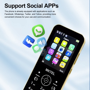 โทรศัพท์มือถือปลดล็อคแล้ว หน้าจอ 2.8 นิ้ว คีย์บอร์ดบางเฉียบ โทรศัพท์สำหรับผู้สูงอายุ รองรับ 2 ซิม จอ LCD  โทรศัพท์ GSM สำหรับผู้สูงอายุ - Product Image 3