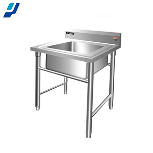 Cocina comercial Fabricación de acero Restaurante-Grado 2 Compartimentos Fregadero de acero inoxidable Lavabo Piscina Cuenco Cocina comercial - Product Image 2