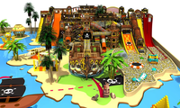Nannan Grand équipement commercial de haute qualité pour enfants Tunnel de terrain de jeu intérieur Bateau de pirate en plastique Parc d'aventure pour tout-petits