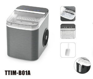 2025 NEW Design Stainless Steel <b>Ice</b> Maker <b>Machine</b> <b>Home</b> Use Portable Countertop Automatic <b>Ice</b> Maker 12kg/24hrs Household - Product Image 4