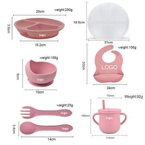 Ensemble de salle à manger pour enfants en silicone de qualité alimentaire sans BPA en usine - Product Image 2