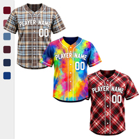 Camiseta de Béisbol Personalizada con Diseño Clásico de Tartán, Nombre y Número Personalizados, Uniforme para Jugadores Hombres y Mujeres