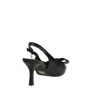 Ferre Women's Slingback <b>Pump</b> <b>Black</b> Pointed Toe Heel - Product Image 3