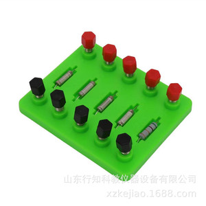 Circuit experiment equipment: voltmeter, ammeter, sliding rheostat, fixed resistor, lamp holder, wires, battery box, switch - Product Image 5