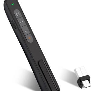 Stylo pointeur laser multifonctionnel 2,4 G sans fil avec connexion USB pour la <span class=keywords><strong>présentation</strong></span> <span class=keywords><strong>PPT</strong></span>, l'enseignement et les discours - Product Image 2