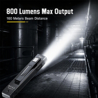 Lampe torche de poche EDC ultra-fine à double interrupteur, double aimant, laser rouge, lampe torche RGB rechargeable par USB pour la réparation, le camping en plein air
