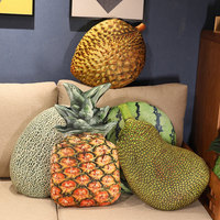 Nouvelle Peluche Fruitée de Simulation, Adorable Coussin Décoratif Mangue/Fraise/Pastèque, Coussin de Simulation Fruitée Adorable