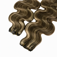 Extensions de cheveux naturels Remy Balayage Body Wave en gros pour femmes, trames de cheveux humains alignées avec les cuticules