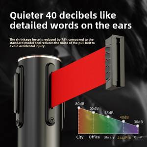 Doppie o Triple cinture di controllo della folla <span class=keywords><strong>Stanchion</strong></span> piatto in ghisa con materiale metallico in acciaio inossidabile - Product Image 5