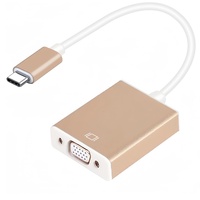 Adaptateur USB C mâle vers VGA femelle en alliage d'aluminium 1080P 60Hz USB 3.1 Type C vers VGA Câble convertisseur pour MacBook Pro Air Surface