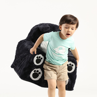 Hot Sale Innen möbel Wohnzimmer Schlafzimmer Kinder sofa Black Bear Form Schaumstoff Stuhl weichen Kinder Sessel