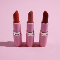 Vente en gros de rouges à lèvres vegan bio à personnaliser, fabricant de produits de maquillage à marque privée, rouge à lèvres mat