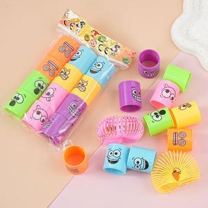 Jouets anti-stress empilables en plastique et caoutchouc, style art populaire personnalisé, arc-en-ciel, avec anneaux à ressort faciaux, tendance mode, cadeaux anti-stress - Product Image 5