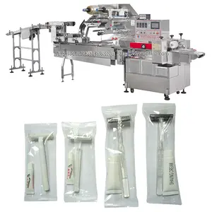 Loaf Bread Horizontal Pillow Packing Packaging Wrapping Machine With Automatic