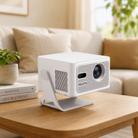 Projecteur LED intelligent Android 14 JUNUO HY320MAX compatible 1080P, WiFi6 double bande, home cinéma portable 400 ANSI