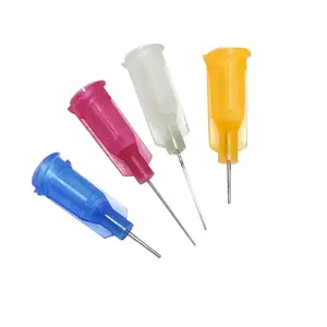 High Quality Plastic Steel Screw Mount Chamfered Needle Head 23-32G Special Conical Precision Dispenser Syringe Needle