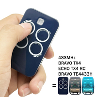 Télécommande de portail électrique ECHO TX4 RC 433 MHz 6100334, fonctionne avec la télécommande de porte de garage BRAVO TX4 BRAVO TE4433H