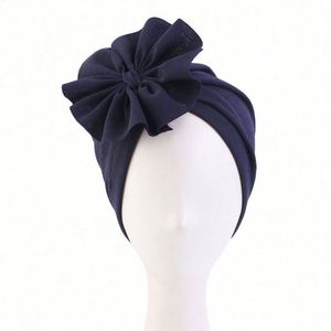 Turbante de Flores Grandes, Gorro Musulmán, Pañuelo para la Cabeza para Mujer, Moda Etop, Uso Diario, Pesca al Aire Libre, Otoño Invierno - Product Image 4