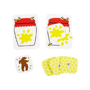 Bees And Honey Paper Cards Portable Family STEM Tin Box table Games Toys