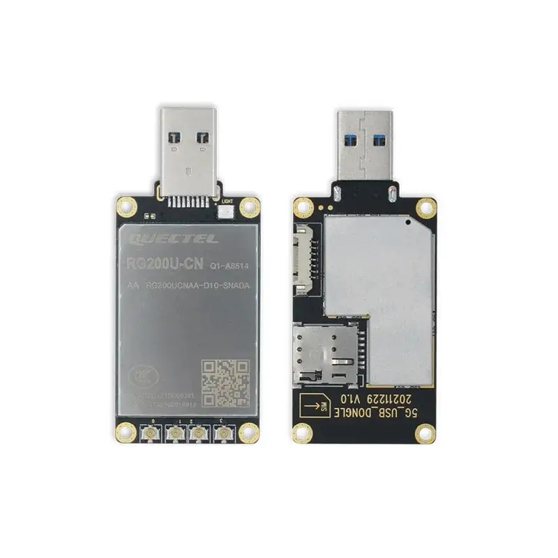 Kleine Maat 5G USB3.0 Dongle Sim-kaart Quectel RG200U-CN scheda adattatore modulo 5G Ondersteuning Ttl-niveau Uart Communicatie