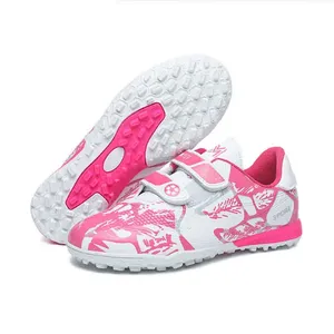 Chaussures de football d'entraînement de sport de plein air unisexes pour <span class=keywords><strong>enfants</strong></span>, <span class=keywords><strong>crampons</strong></span> de football scolaire avec semelle intermédiaire en TPR, semelle extérieure en PVC, tige en PU - Product Image 6