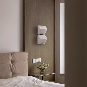 <b>Wall</b> Lamp Double Slanted Blocks Led <b>Light</b> Source E27 <b>Switch</b> Control Bedroom Living Room Bathroom Lighting - Product Image 1