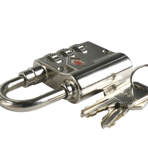 Candado con contraseña de 3 dígitos, aleación de zinc cromada, para instituciones educativas, armarios, gimnasios, almacenamiento y equipaje, candado protector - Product Image 1