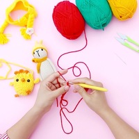 Fil à coudre en coton en gros de Chine, fil de coton au lait 5 brins, fournisseur de fil à crocheter et à tricoter à la main pour enfants