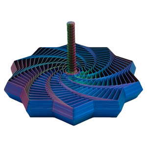 Printing Expanded Sensory Fidget Star <b>Model</b> Visual Illusion Hexagon Whirling Spiral Ornaments Stress Relief Board Game - Product Image 2