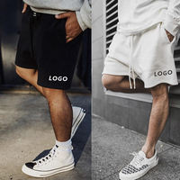 Personalizado para hombre francés Terry Fleece 100% algodón gimnasio entrenamiento 5 pulgadas entrepierna algodón sudor verano correr Essentials pantalones cortos