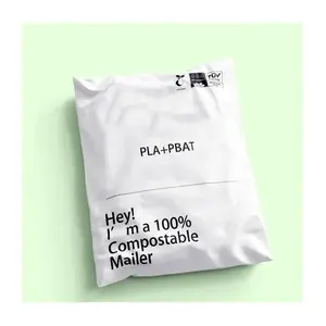 Courier Clothing Packaging Compostable Biodegradable Poly Mailer Logo Custom Mailing Bags