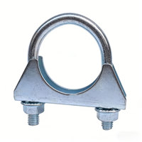 Collier de serrage en U robuste en acier inoxydable galvanisé pour échappement, support de fixation pour tuyau, mesure en pouces
