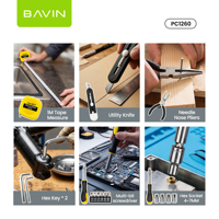 BAVIN PC1260 Lampe de camping 3-en-1, batterie solaire 4000mAh, boîte à outils multifonctionnelle, lanterne LED 450LM, batterie externe