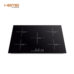 Cocina de Inducción de 5 Quemadores de Vidrio Negro Personalizada, Electrodoméstico de Cerámica Integrado para Cocina, Fuente para Uso Doméstico - Product Image 1