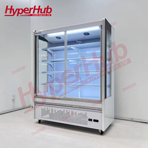 Năng Lượng Hiệu Quả Không Khí Rèm Hiển Thị Trường Hợp Dọc Lạnh Showcase Thương Mại Trái Cây Rau Merchandiser Tủ - Product Image 4