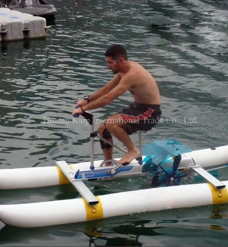 Marco de aleación de aluminio blanco para bicicleta de agua, para juegos acuáticos, familia