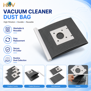 Sac à poussière de remplacement pour <span class=keywords><strong>aspirateur</strong></span> compatible <span class=keywords><strong>BOSCH</strong></span> 9050-424, en tissu, pour usage domestique - Product Image 5