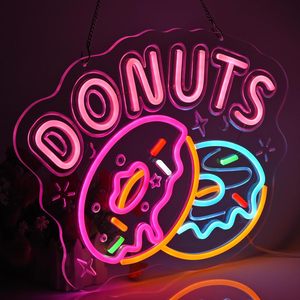 Donuts Letreros Neon LED dimmable USB powered ambient <b>light</b> store <b>window</b> decoration <b>light</b> street indicator <b>light</b> landscape <b>light</b> - Product Image 6
