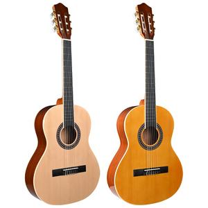 Guitare <span class=keywords><strong>classique</strong></span> professionnelle de taille 3/4 en vente en gros avec cordes en nylon cèdre en sapele de 36 pouces brillantes - Product Image 6