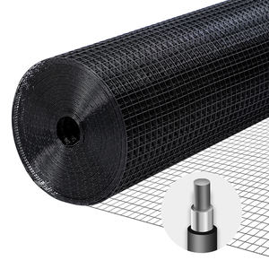Panno nero in metallo 1/<span class=keywords><strong>2</strong></span> pollici calibro 19 48 "x 100 'rivestito in PVC saldato rete metallica da giardino recinzione impianto recinzione pollaio - Product Image 1