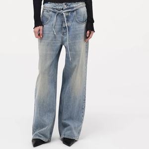 Pantalones Vaqueros Acampanados de Moda para Mujer, Jeans con Efecto Desgastado, Pantalones de Spandex, OOTD - Product Image 3