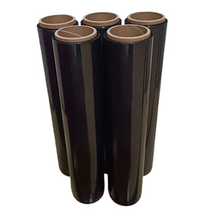 Envoltura elástica negra transparente Envoltura móvil Rollo de plástico Embalaje Envoltura manual Rollo de película elástica para embalaje - Product Image 6