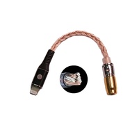 Câble adaptateur coaxial DAC avec blindage combiné pour haut-parleurs, moniteurs et lecteurs DVD - Litz plaqué argent