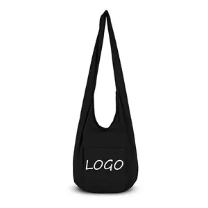 Custom a buon mercato la tua accogliente borsa a tracolla Unisex Design alla moda Boho borse a tracolla in cotone fatte a mano per viaggi da donna