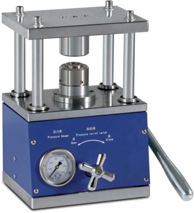 Coin Cell Battery Pneumatic Crimping Machine Crimper For Lab Button Cells Assembly And Sealing
