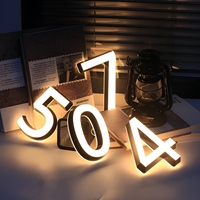 Letras de Canal LED Acrílicas 3D con Iluminación Frontal IP65 Personalizadas, Letrero con Logotipo Comercial para Tienda, Oficina, Publicidad Exterior